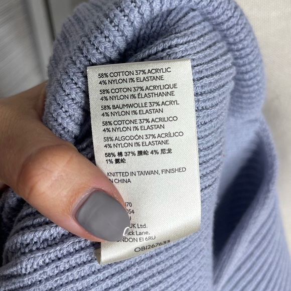 Free People Easy Street Tunic Vest Pale Blue Size S - Picture 9 of 9